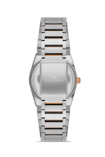 Ferro Rose ve Gümüş Çelik Kordon Kadın Kol Saati FL21495A-E13