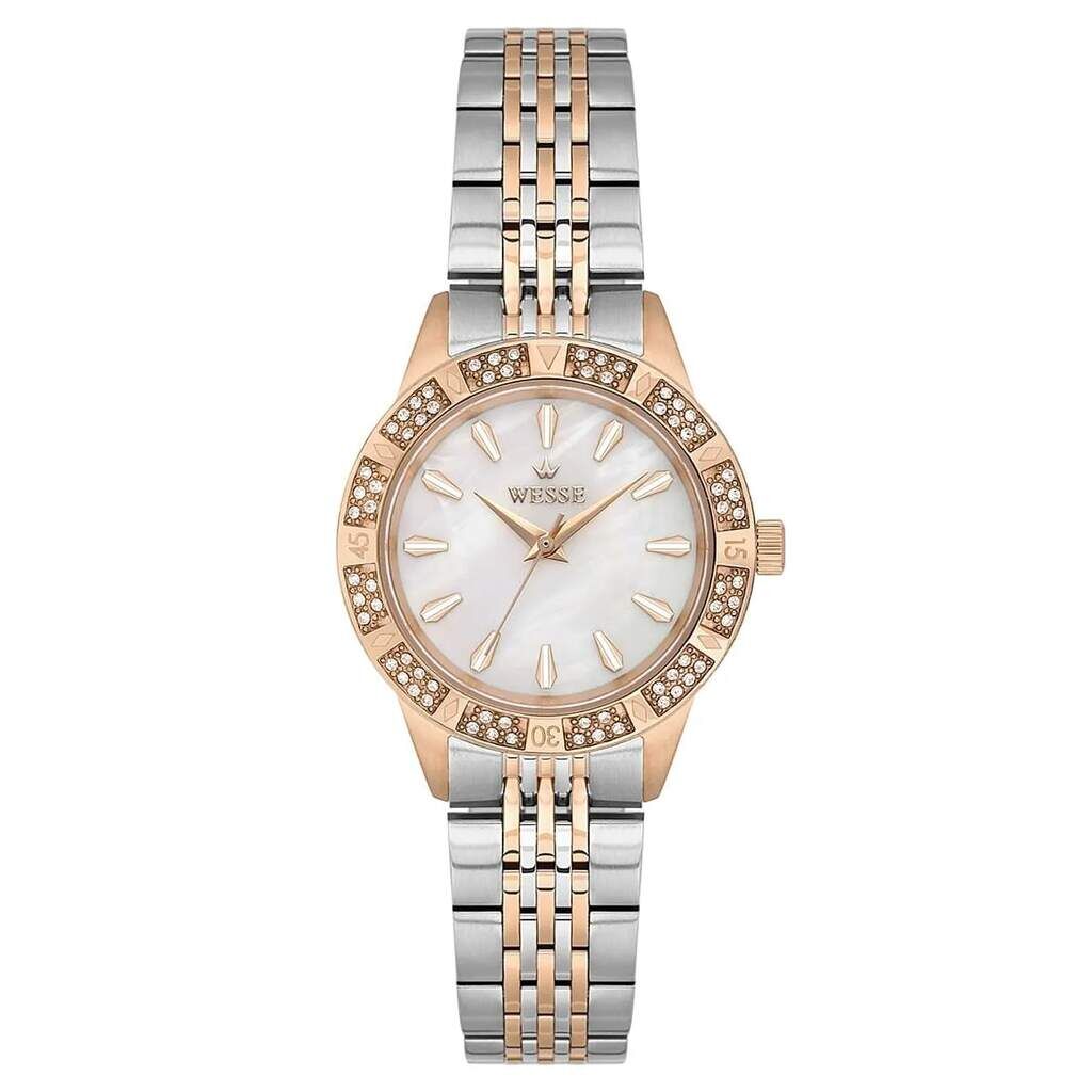 Wesse WWL113605 Quartz Çelik Rose/Gri Sedef Kadran 30 mm Kadın Kol Saati