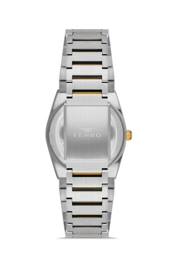 Ferro FL21495A-D Quartz Çelik Altın/Gri 32 mm Kadın Kol Saati