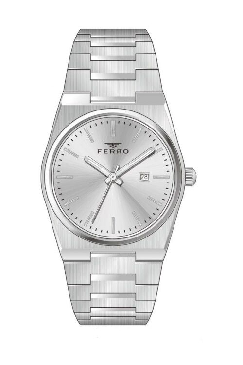 Ferro Gümüş Çelik Kordon Kadın Kol Saati FL21495A-A 3ATM Su Geçirmez 2 Yıl Garantili HediyePaketli