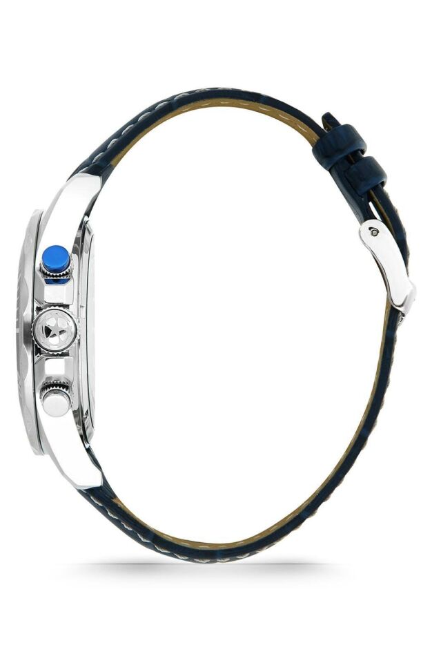 Jacques Lemans Uefa Champions League JL.CL-103F Quartz Deri Lacivert 43 mm Erkek Kol Saati