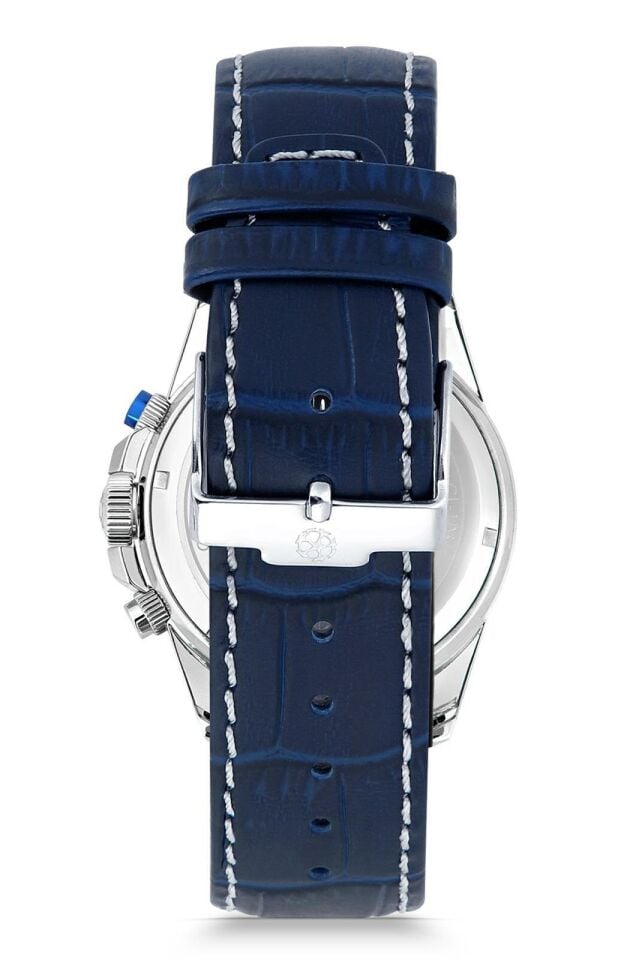 Jacques Lemans Uefa Champions League JL.CL-103F Quartz Deri Lacivert 43 mm Erkek Kol Saati