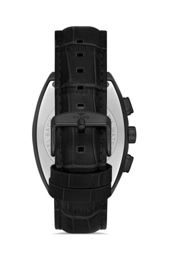 Ferro Siyah Deri Kordon Erkek Kol Saati FM11447B-G Fonksiyonları Aktif 3ATM Su Geçirmez HediyePaket