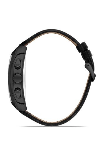 Ferro Siyah Deri Kordon Erkek Kol Saati FM11447B-G Fonksiyonları Aktif 3ATM Su Geçirmez HediyePaket