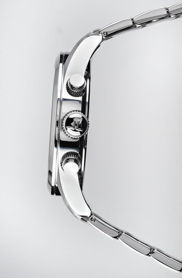 Jacques Lemans Barcelona JL.42-6.1F Quartz Çelik Gri Mavi Kadran 10 ATM 42 mm Erkek Kol Saati