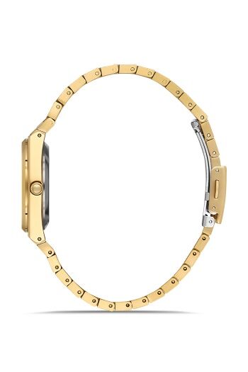 Ferro Quartz Çelik Altın Rengi Yeşil Kadran 32 mm Kadın Kol Saati