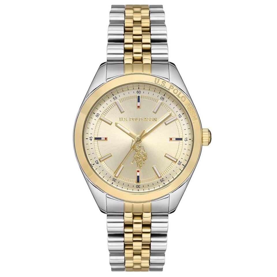 U.s. Polo Assn. USPA2041-07 Quartz Çelik Altın/Gri 37 mm Kadın Kol Saati