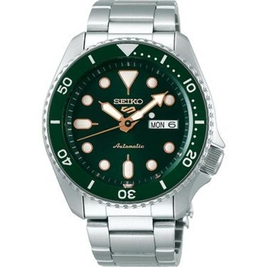 Seiko SRPD63K1 Otomatik Çelik Gri Yeşil Kadran Hardlex Cam 10 ATM 42 mm Erkek Kol Saati