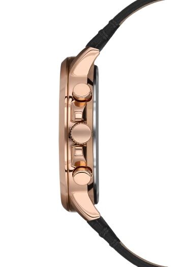 Ferro FM11146B-R 44 mm Siyah Erkek Saat