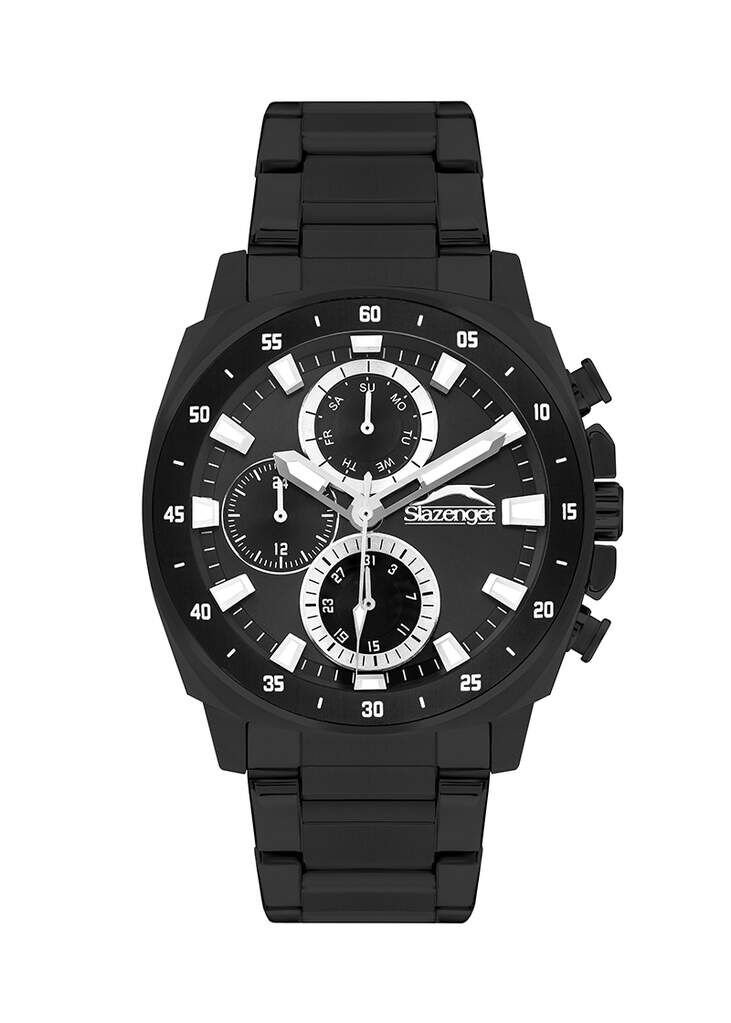 Slazenger SL.09.2381.2.02 Quartz Çelik Siyah 44 mm Erkek Kol Saati