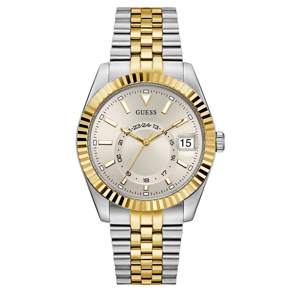 Guess GUGW0977G6 Quartz Çelik Gri Altın Rengi 42 mm Erkek Kol Saati