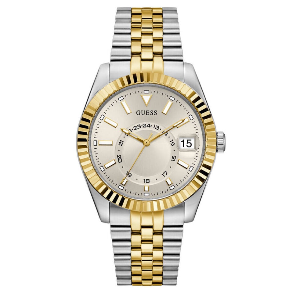 Guess GUGW0977G6 Quartz Çelik Gri Altın Rengi 42 mm Erkek Kol Saati