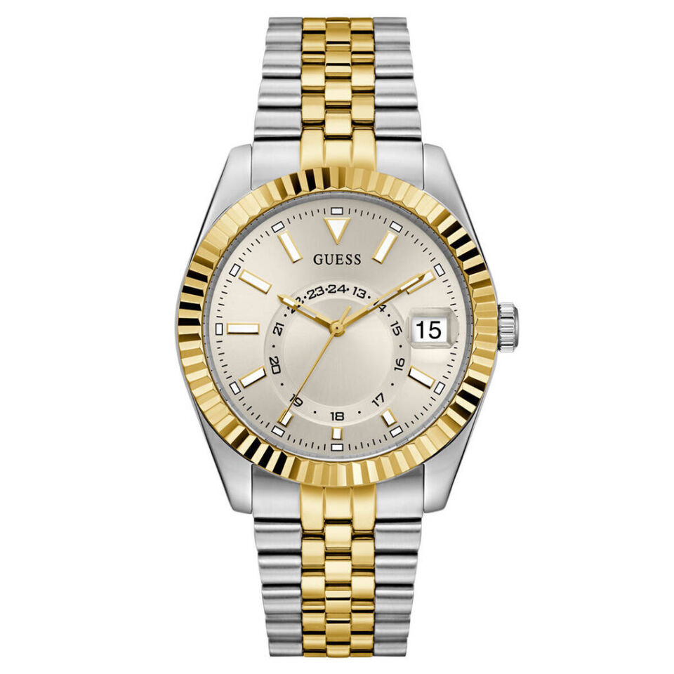 Guess GUGW0977G6 Quartz Çelik Gri Altın Rengi 42 mm Erkek Kol Saati