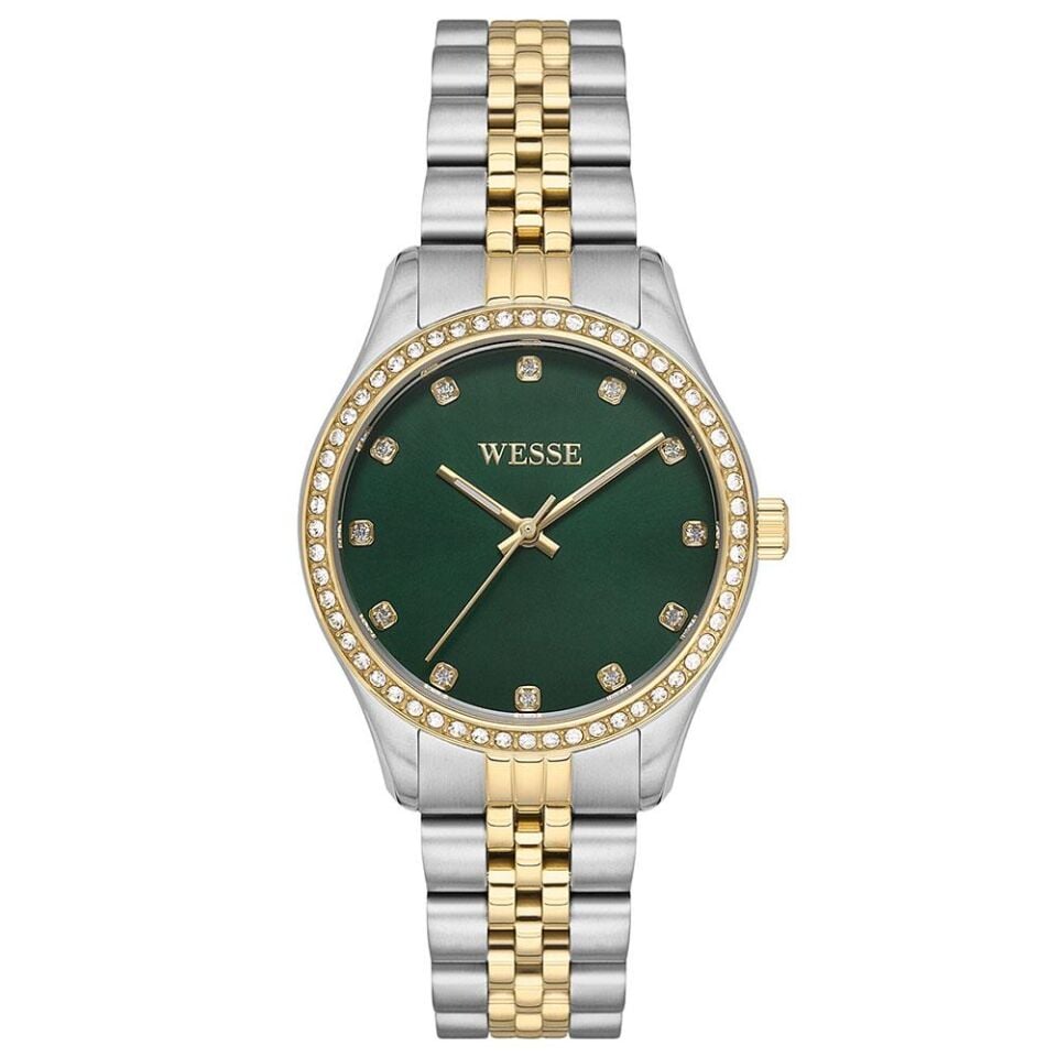 Wesse WWL109703 34 mm Altın Rengi / Metalik Gri Kadın Kol Saati