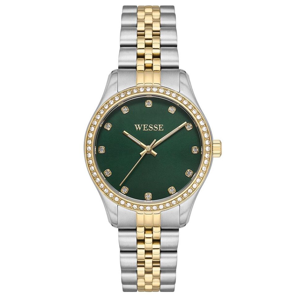 Wesse WWL109703 34 mm Altın Rengi / Metalik Gri Kadın Kol Saati
