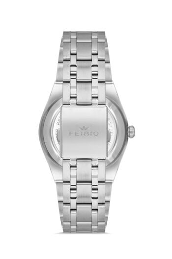 Ferro F11474A-A3 Quartz Çelik Gri Lacivert Kadran 41 mm Erkek Kol Saati