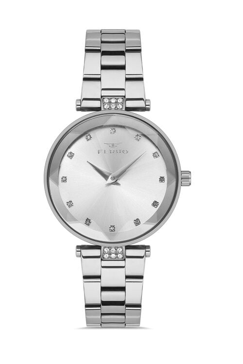 Ferro Gumus Celik Kordon Kadın Kol Saati FL21297A-A