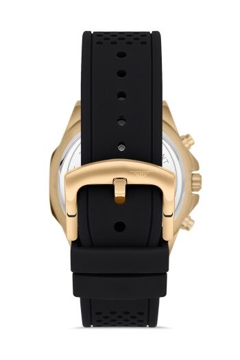Ferro Quartz Silikon Siyah 44 mm Fonksiyonları Aktif Erkek Kol Saati