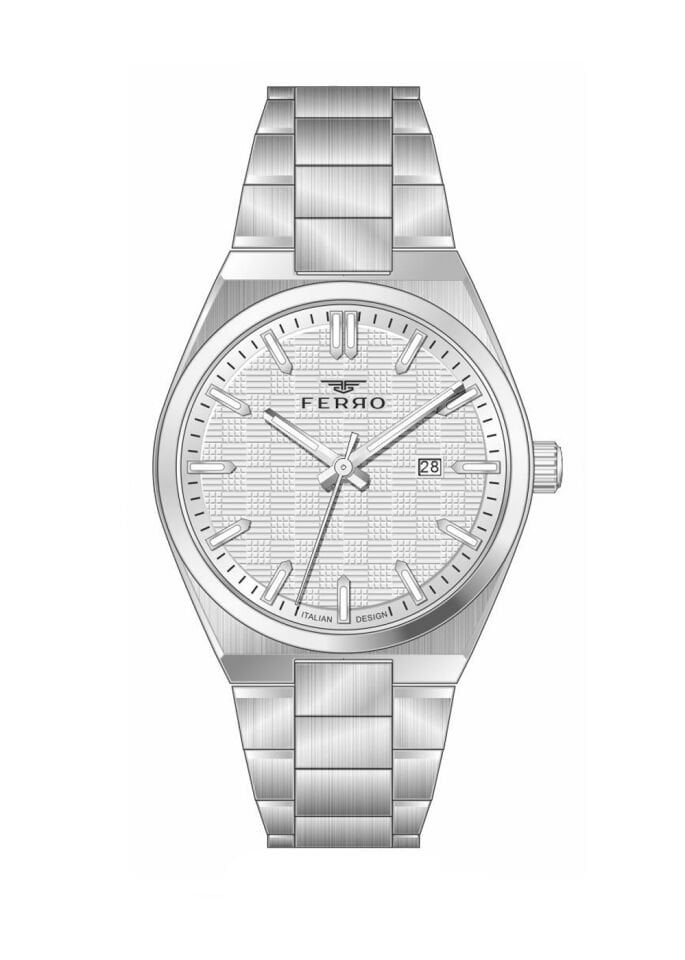 Ferro Gümüş Çelik Kordon Erkek Kol Saati FM11630AWT-A