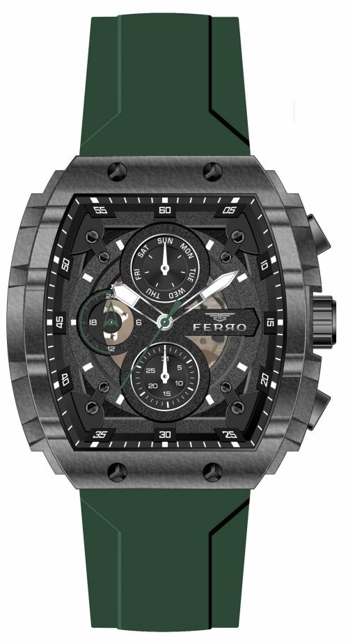 Ferro Yeşil Silikon Kordon Erkek Kol Saati FM31346D-ZF2