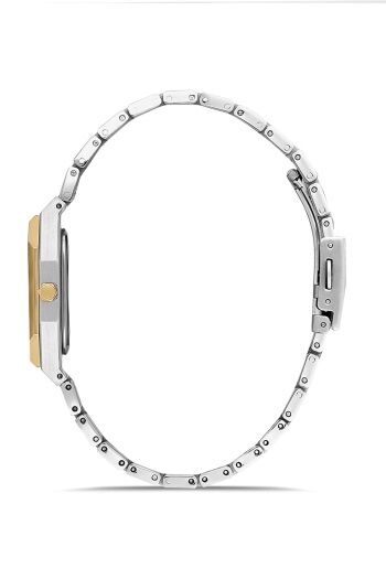 Ferro F11481AWT-D6 Quartz Çelik Altın/Gri Yeşil Kadran 39 mm Erkek Kol Saati