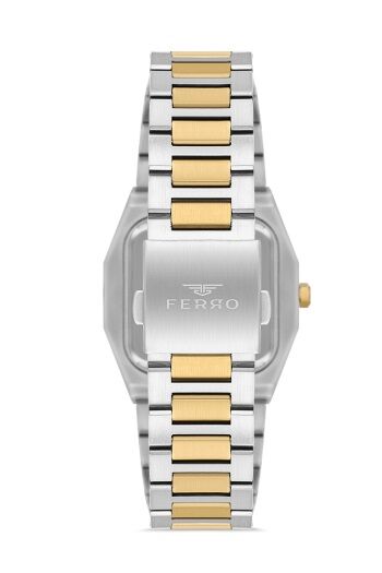 Ferro F11481AWT-D6 Quartz Çelik Altın/Gri Yeşil Kadran 39 mm Erkek Kol Saati