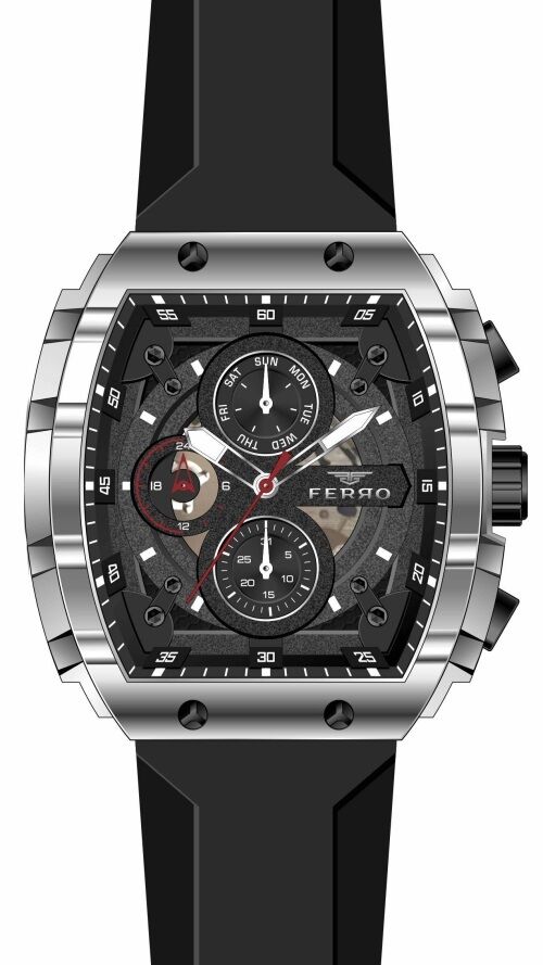 Ferro Siyah Silikon Kordon Erkek Kol Saati FM31346D-J2
