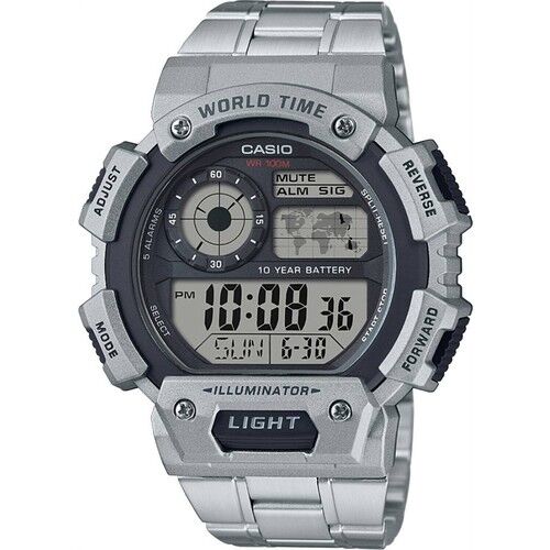 Casio AE-1400WHD-1AVDF Quartz Çelik Gri 51 mm Erkek Kol Saati