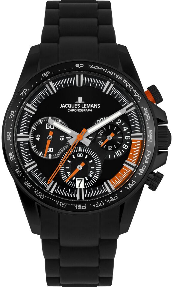 Jacques Lemans Liverpool JL.1-2127H Quartz Çelik Siyah 10 ATM 40 mm Erkek Kol Saati