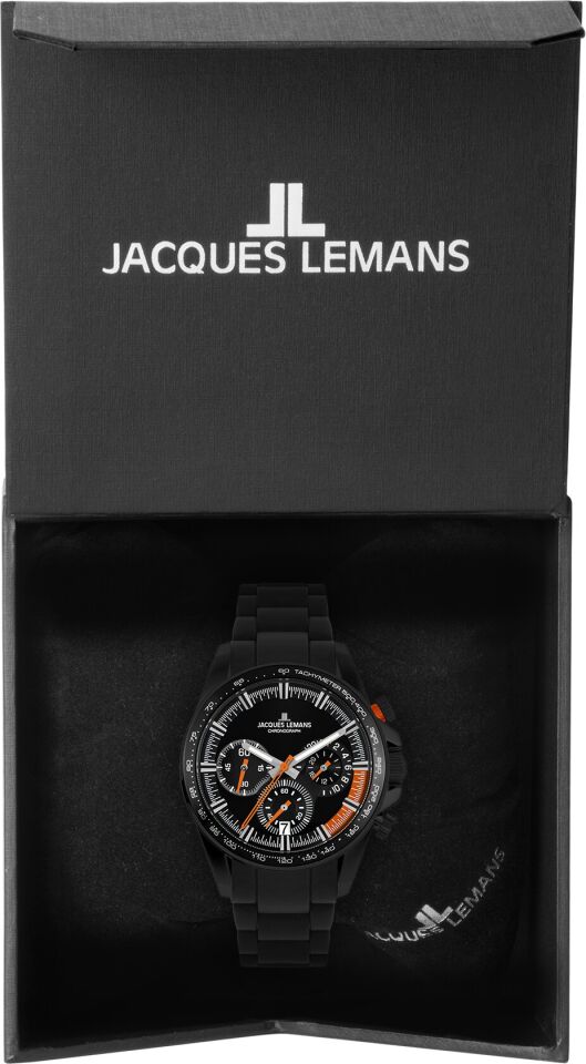 Jacques Lemans Liverpool JL.1-2127H Quartz Çelik Siyah 10 ATM 40 mm Erkek Kol Saati