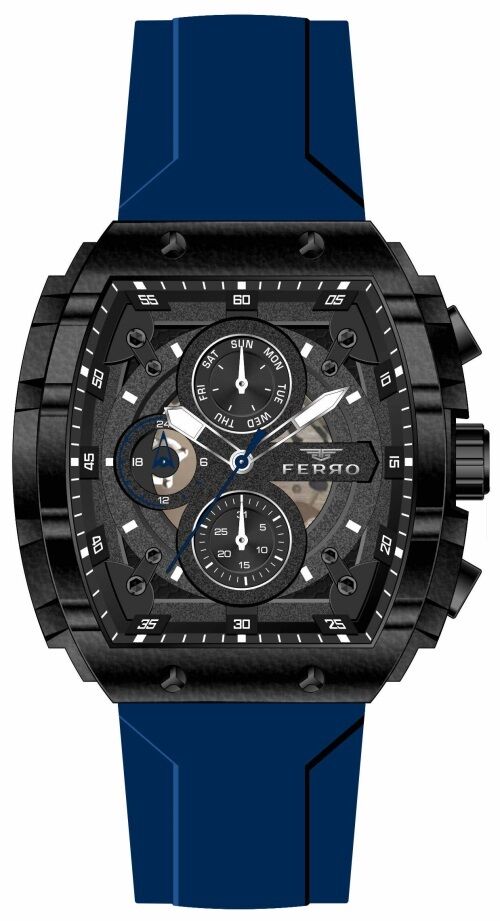 Ferro Lacivert Silikon Kordon Erkek Kol Saati FM31346D-ZA2