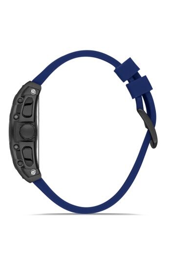 Ferro Lacivert Silikon Kordon Erkek Kol Saati FM31346D-ZA2 Fonksiyonları Aktif 3 ATM Su Geçirmez