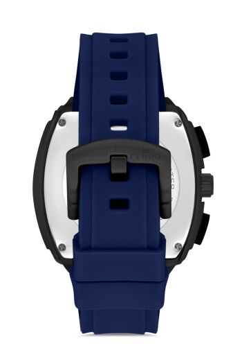 Ferro Lacivert Silikon Kordon Erkek Kol Saati FM31346D-ZA2 Fonksiyonları Aktif 3 ATM Su Geçirmez