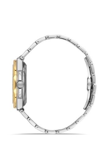 Ferro Sarı ve Gümüş Çelik Kordon Erkek Kol Saati F11498AWT-D6 3 ATM Su Geçirmez 2 Yıl Garantili