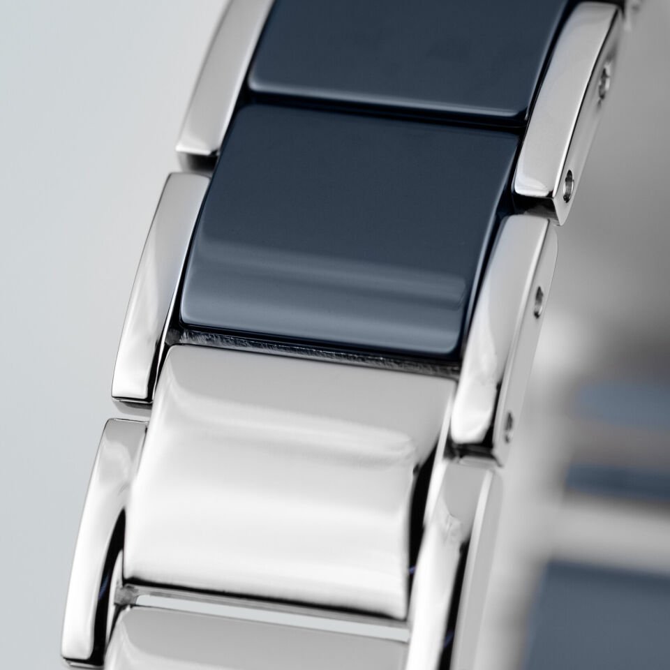 Jacques Lemans Monaco 42-7Y Quartz Çelik+Seramik Mavi 10 ATM 34 mm Kadın Kol Saati