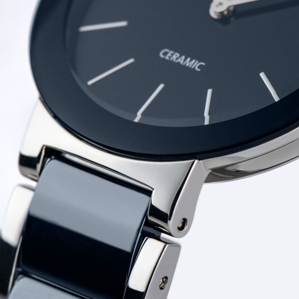 Jacques Lemans Monaco 42-7Y Quartz Çelik+Seramik Mavi 10 ATM 34 mm Kadın Kol Saati