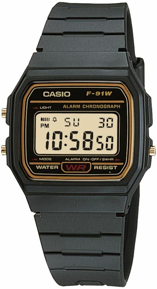 Casio F-91WG-9QDF Quartz Silikon Siyah 33 mm Erkek Kol Saati
