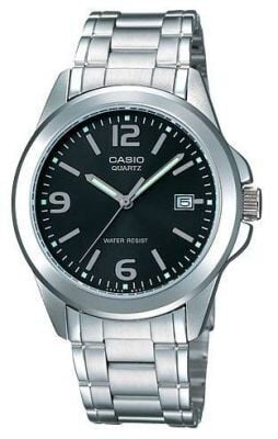 Casio MTP-1215A-1ADF Quartz Çelik Gri Siyah Kadran 38 mm Erkek Kol Saati