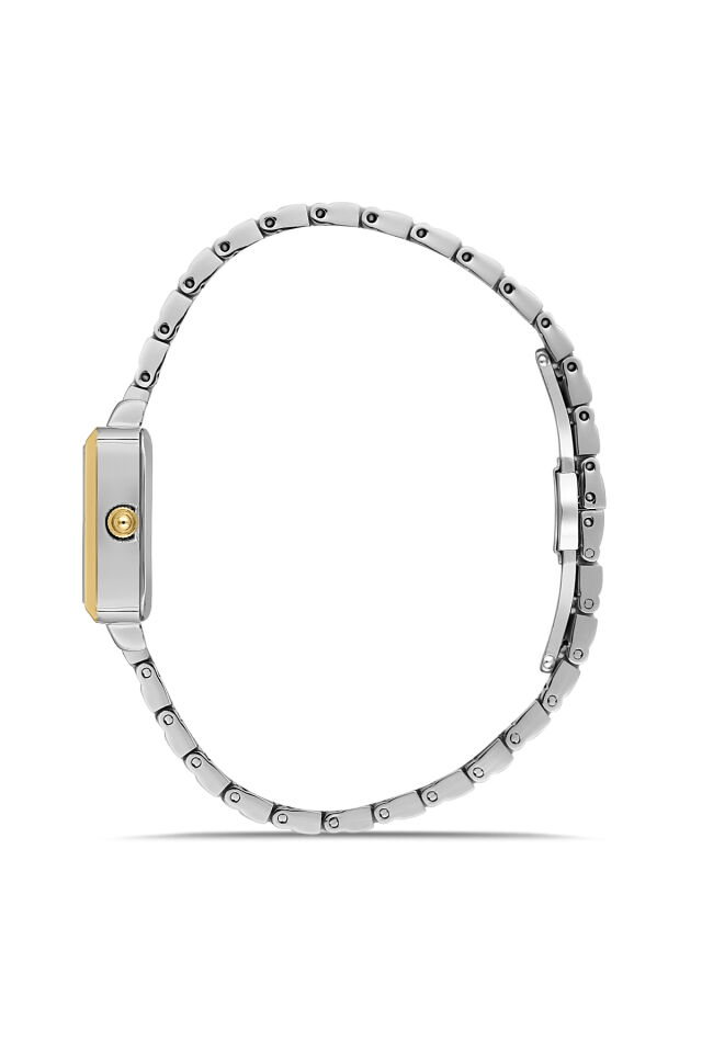 Sarı ve Gümüş Çelik Kordon Kadın Kol Saati FL40196A-D 3 ATM Su Geçirmez 2 Yıl Garantili