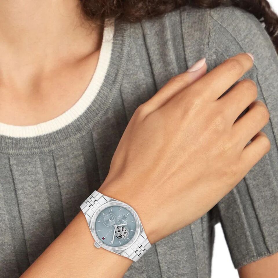 Tommy Hilfiger TH1782714 Quartz Çelik Gri Mavi Kadran 38 mm Kadın Kol Saati