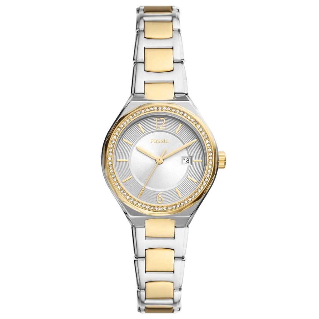 Fossil FBQ3802 Quartz Çelik Altın/Gri 30 mm Kadın Kol Saati