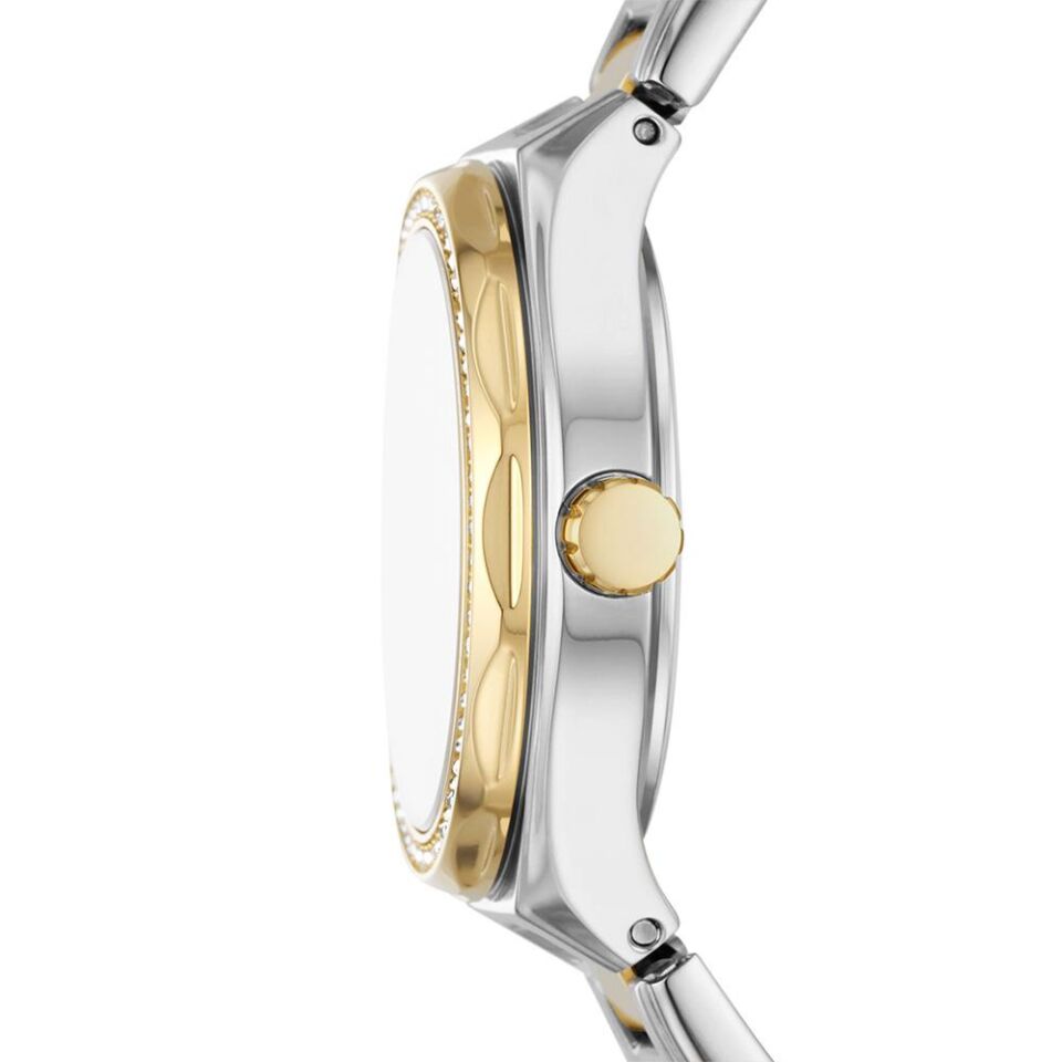 Fossil FBQ3802 Quartz Çelik Altın/Gri 30 mm Kadın Kol Saati