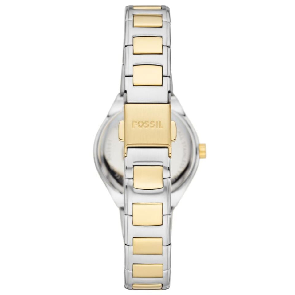 Fossil FBQ3802 Quartz Çelik Altın/Gri 30 mm Kadın Kol Saati