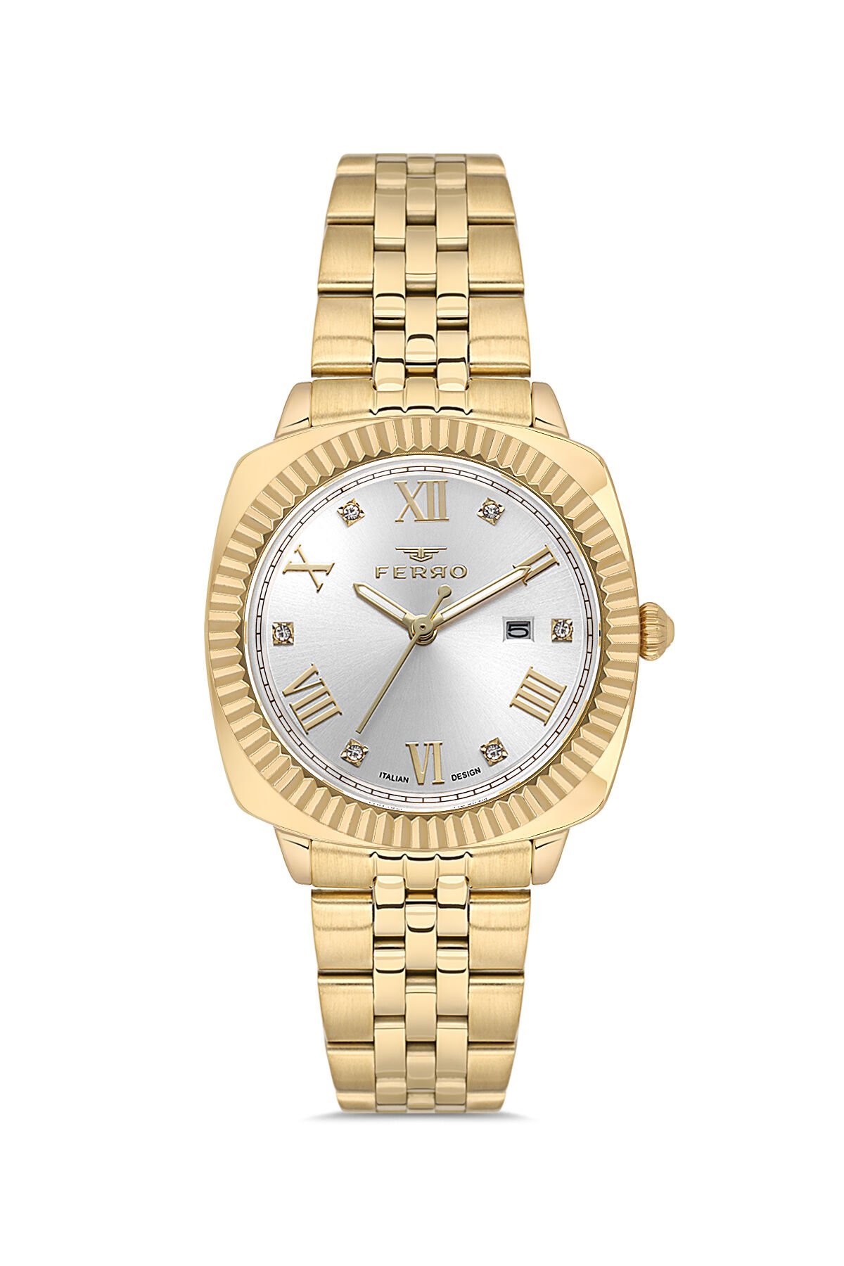 Ferro FL21625AWT-B Quartz Çelik Altın Rengi 32 mm Kadın Kol Saati