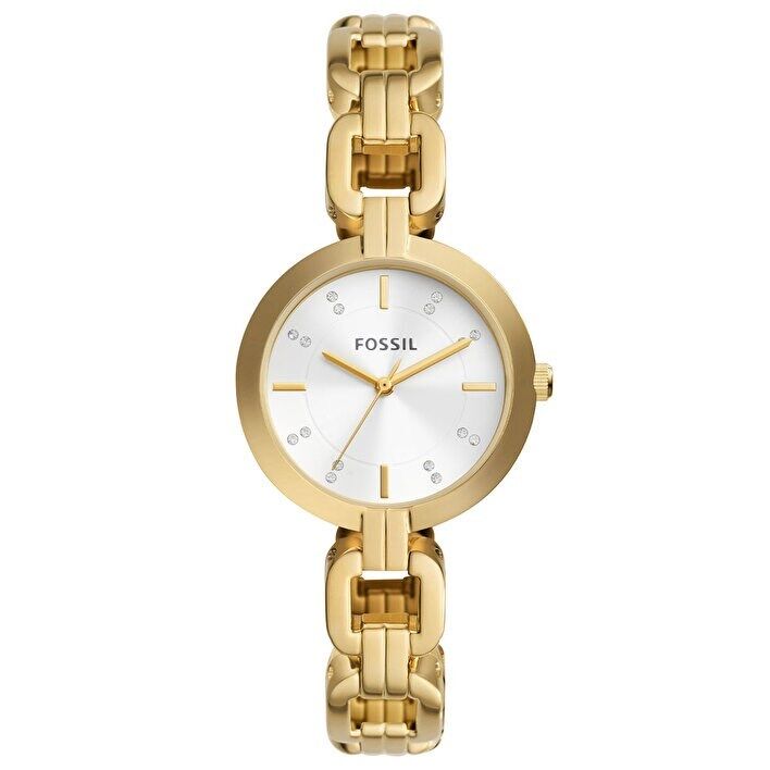 Fossil FBQ3852 Quartz Çelik Altın Rengi Beyaz 32 mm Kadın Kol Saati