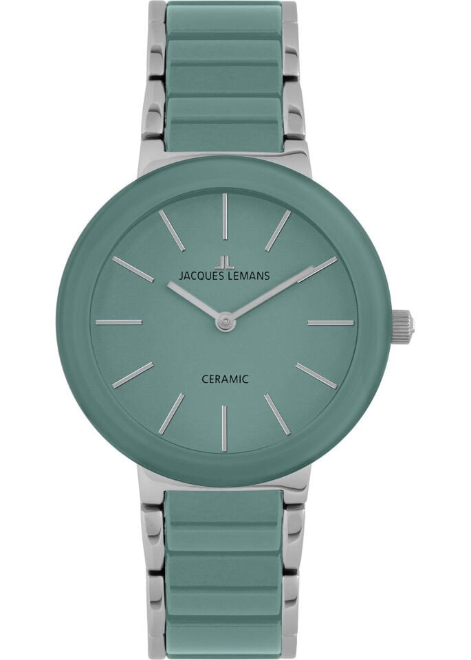 Jacques Lemans Monaco 42-7ZC Quartz Çelik+Seramik Yeşil 10 ATM 34 mm Kadın Kol Saati
