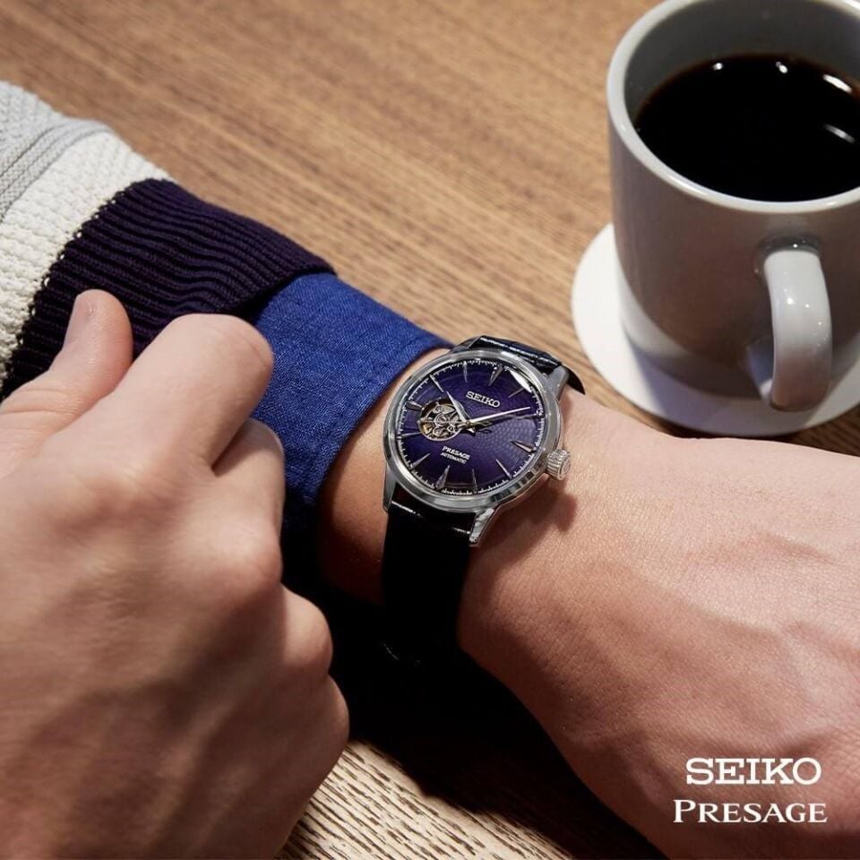 Seiko SSA405J Otomatik Deri Lacivert 40 mm Erkek Kol Saati