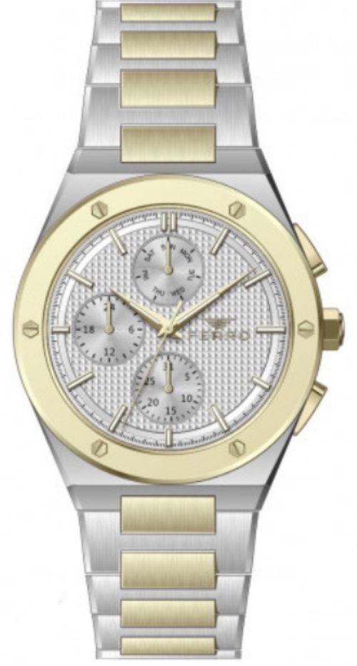 Ferro FM41102A-D 44 mm Gri Erkek Kol Saati