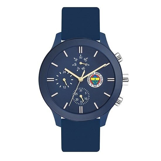 Quantum F1085.999 Quartz Silikon Lacivert 45 mm Fenerbahçe Taraftar Erkek Kol Saati