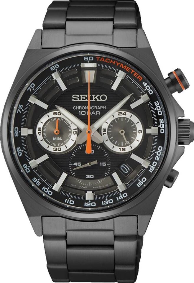 Seiko SSB399P Quartz Çelik Siyah 10 ATM 41 mm Erkek Kol Saati
